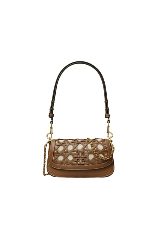 Tory Burch Britten Convertible Crossbody Bag In Moose 154904