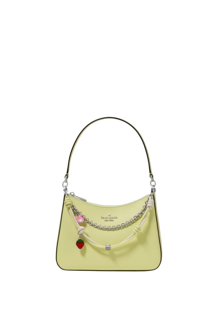 ( PREORDER ) Kate Spade Hello Kitty And Friends X Kate Spade New York With Melody Charm Shoulder Bag In Tennis Ball KO136