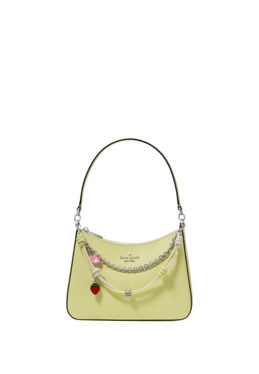 ( PREORDER ) Kate Spade Hello Kitty And Friends X Kate Spade New York With Melody Charm Shoulder Bag In Tennis Ball KO136