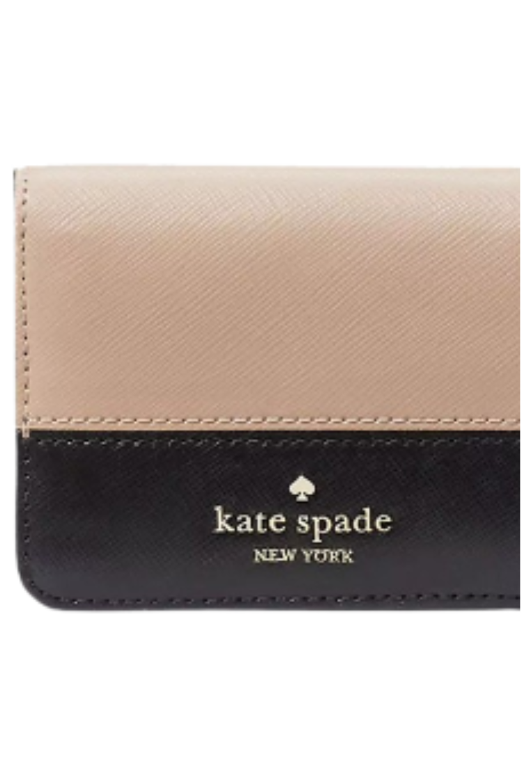 Kate Spade Madison Colorblock Small Bilfold Wallet In Toasted KC514