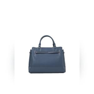 Michael Kors Reed Large Leather Satchel Bag In Navy 35S3S6RS3T