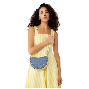 Kate Spade Carey Denim Zip Top Crossbody Bag In Blue Multi KG559