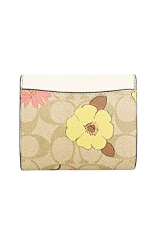 Coach Tech Wallet in Signature Canvas with Floral Cluster Print