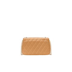 Kate Spade Carey Quilted Medium Flap Shoulder Bag In Tiramisu Mousse KH228