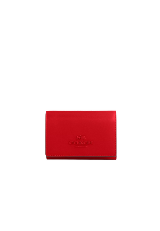 Coach Micro Wallet In Bright Poppy CP260