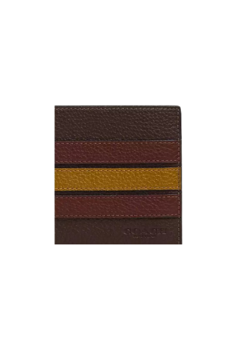 Coach 3 In 1 Wallet With Stripe In Mahogany Multi CM164