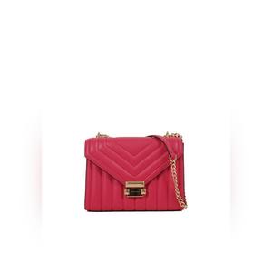 Michael Kors Whitney Medium Flap Chain Shoulder Bag In Electric Pink 35R4GWHL6U