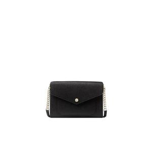 Kate Spade Tinsel K9336 Glitter Fabric Flap Crossbody In Black