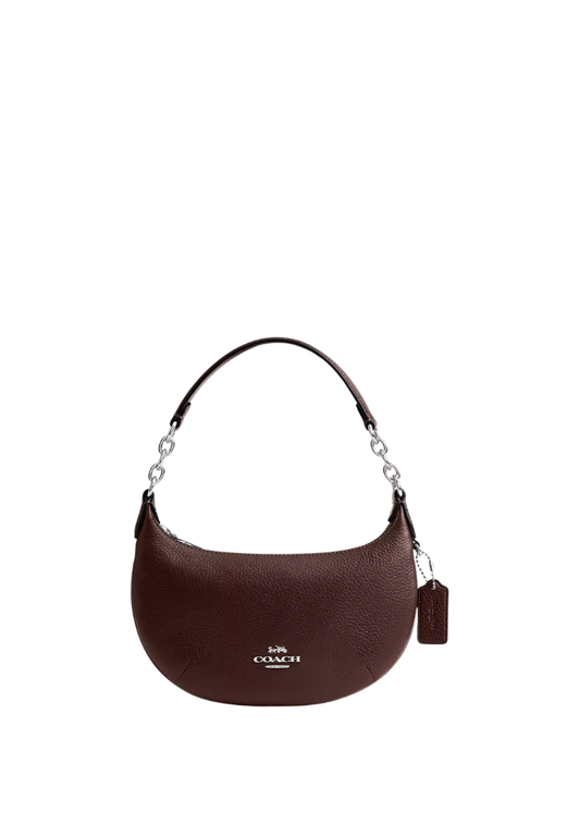 ( PREORDER ) Coach Mini Payton Shoulder Bag In Silver Maple CEL08