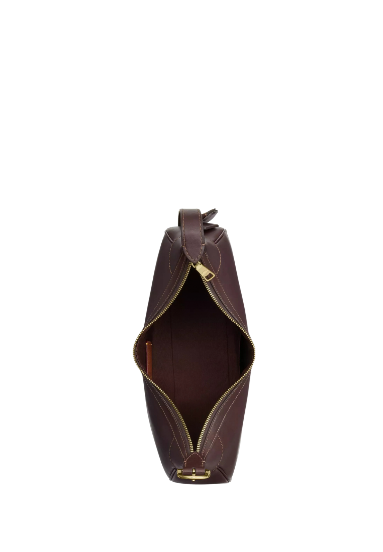 ( PREORDER ) Coach Ella Small Shoulder Bag In Gold Espresso CDV35