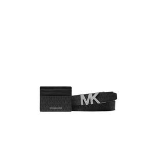 Michael Kors Belt Gift Set Card Case Signature Logo In Black 36S4LGFY6B