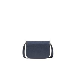 ( AS IS ) Kate Spade Madison Floral Embroidered Saddle Bag Denim In Blazer Blue KC626