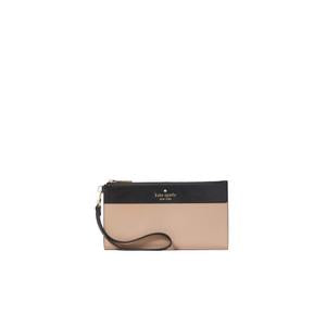 Kate Spade Madison Double Zip Wristlet In Toasted Hazelnut Multi KC507