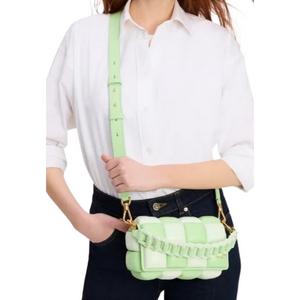 Kate Spade Boxxy Colorblocked Crossbody Bag East West In Serene Green KF808