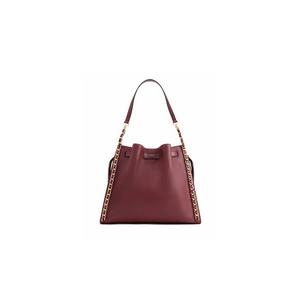 Michael Kors Mina Large Chain Shoulder Bag In Dark Cherry 35H3G4ML3I