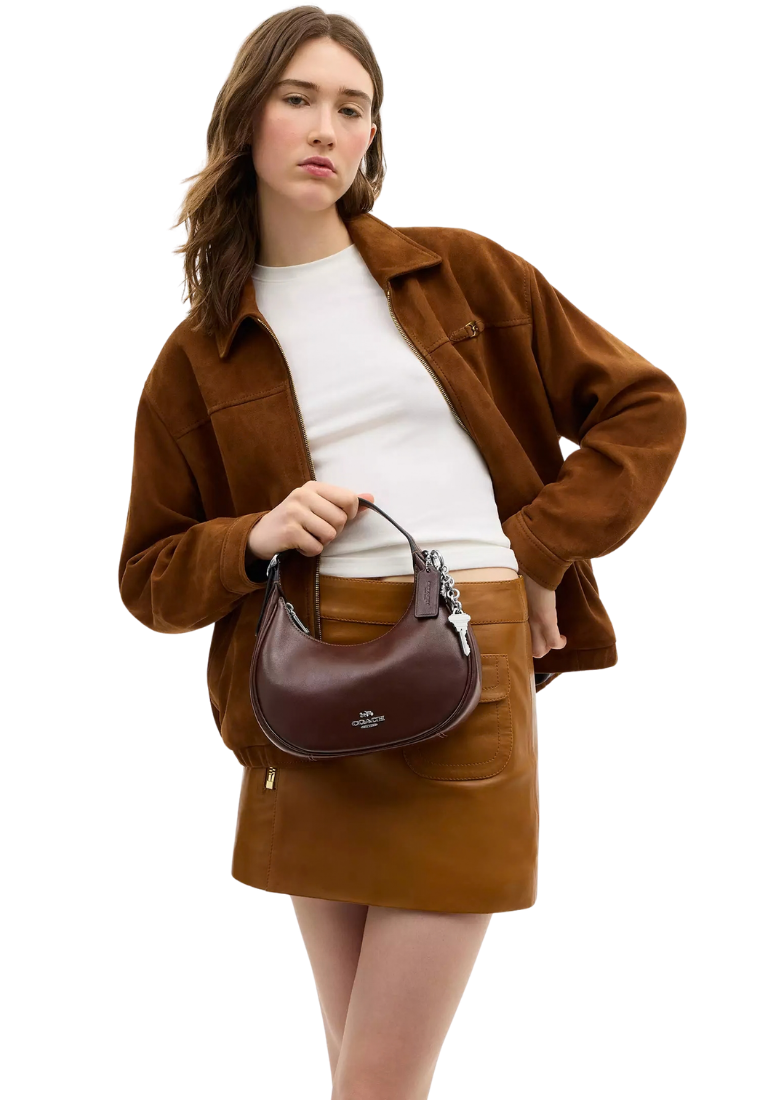 ( PREORDER ) Coach Emily Shoulder Bag In Silver Maple CDX34