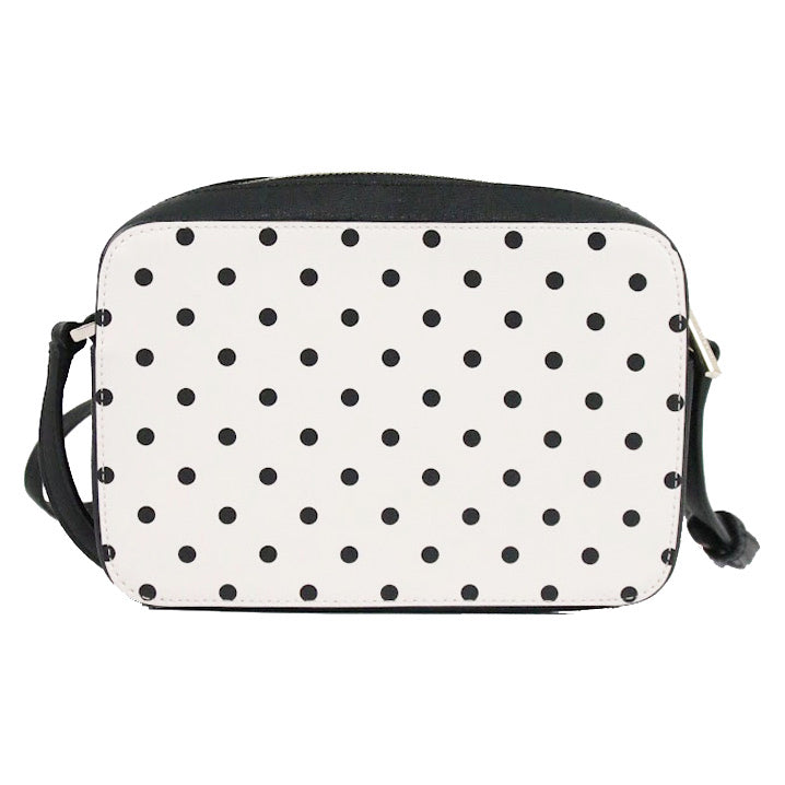 ( AS IS ) Kate Spade X Disney Minnie Mouse Camera K4760 Crossbody Bag In White Multi