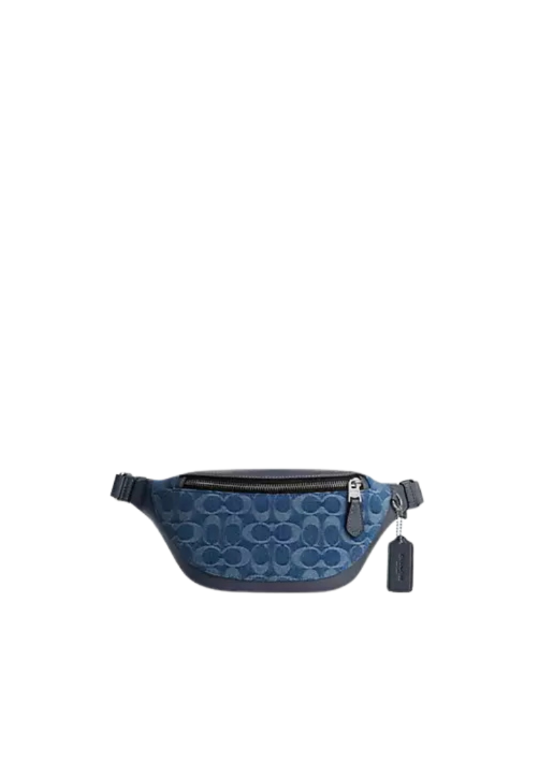 Coach Warren Mini Belt Bag In Signature Denim In Denim CDF48