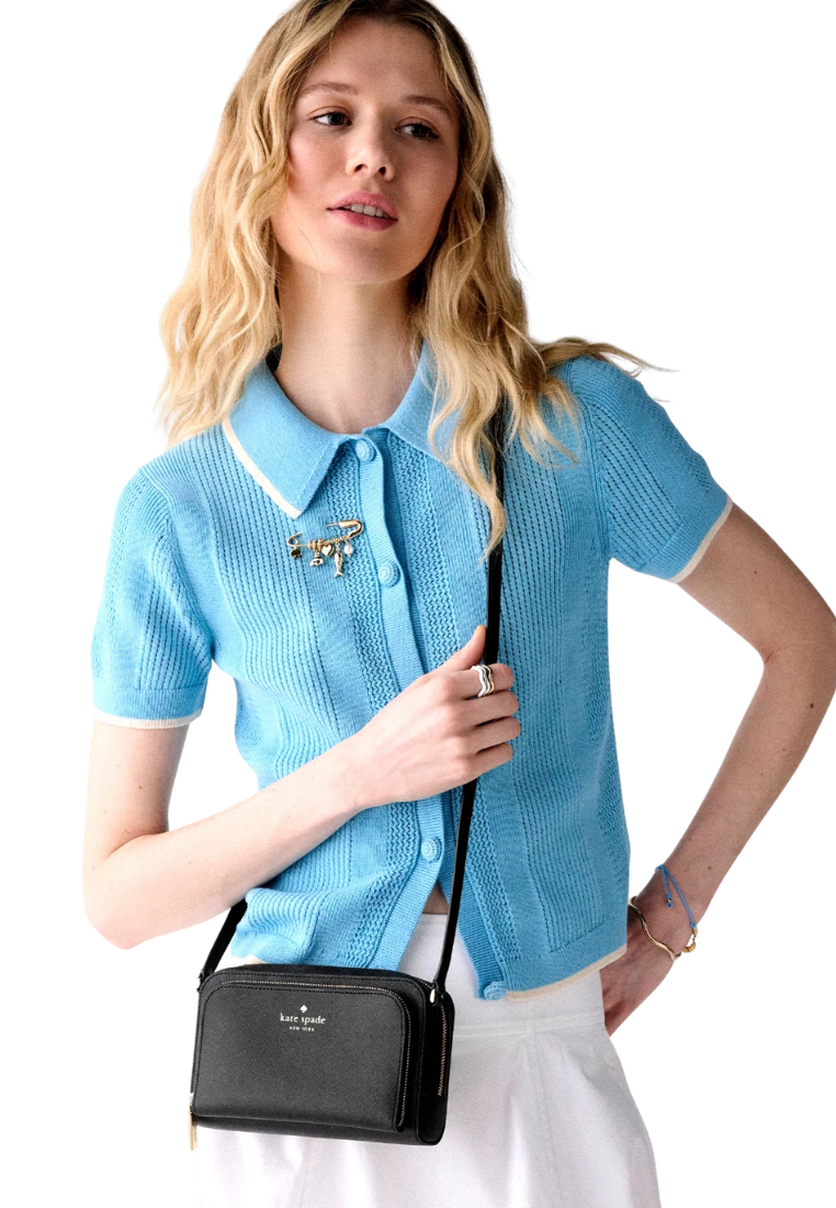 Kate Spade Staci Mini Crossbody Bag In Black KP079