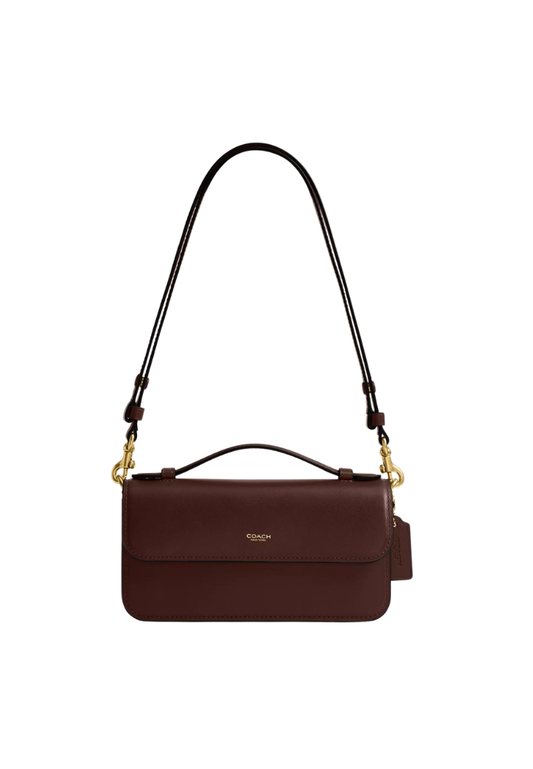 ( PREORDER ) Coach Elora Top Handle Crossbody Bag In Brass Maple CCY30