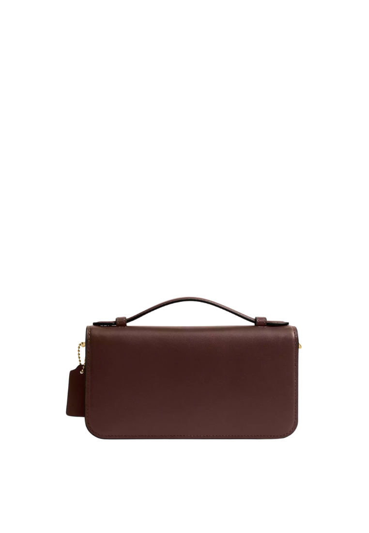 ( PREORDER ) Coach Elora Top Handle Crossbody Bag In Brass Maple CCY30