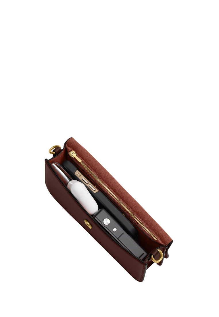 ( PREORDER ) Coach Elora Top Handle Crossbody Bag In Brass Maple CCY30