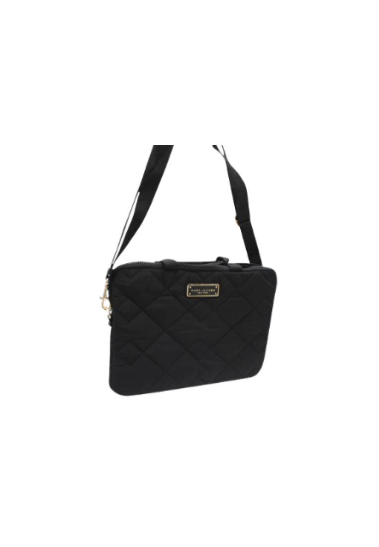 Marc Jacobs Quilted Nylon Laptop S550M06FA21 Tote Bag In Black