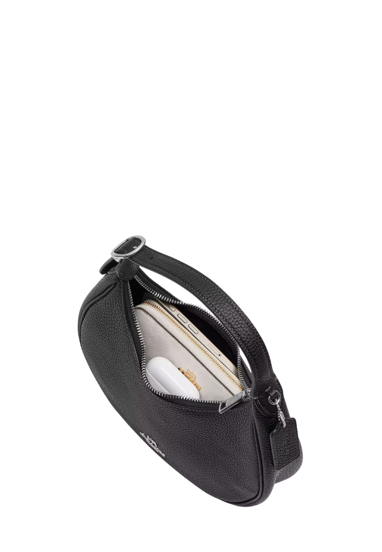 ( PREORDER ) Coach Emily Shoulder Bag In Silver Black CDW87