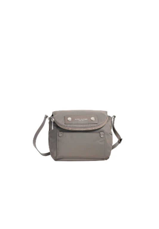Marc Jacobs Preppy Mini Nylon Messenger Crossbody bag In Rock Grey M0012909