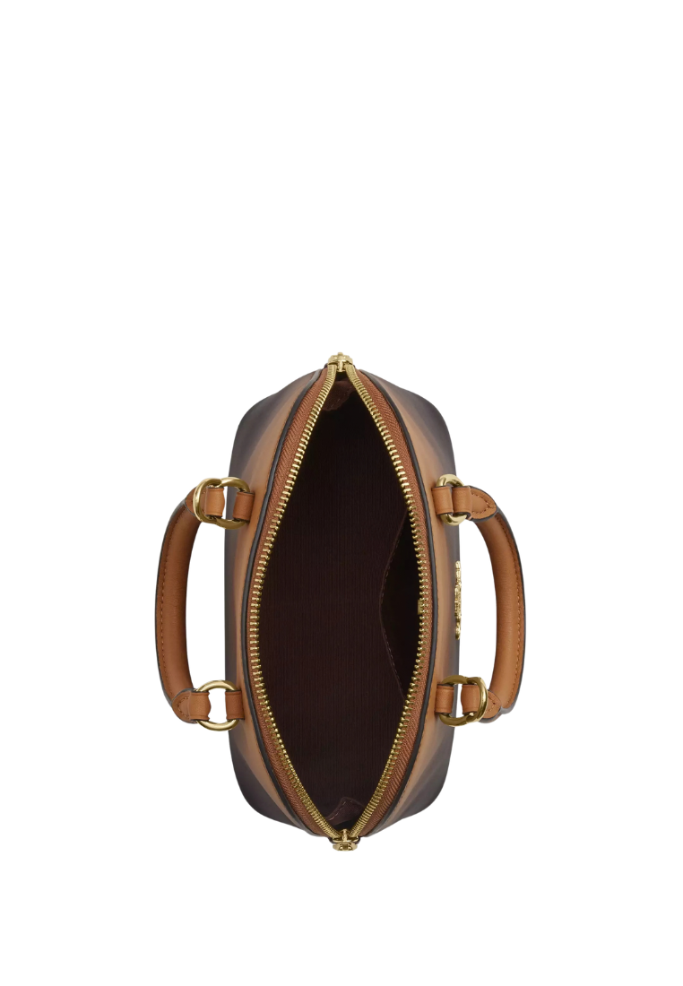 ( PREORDER ) Coach Lara Mini With Ombre Satchel Bag In Gold Latte CEA00