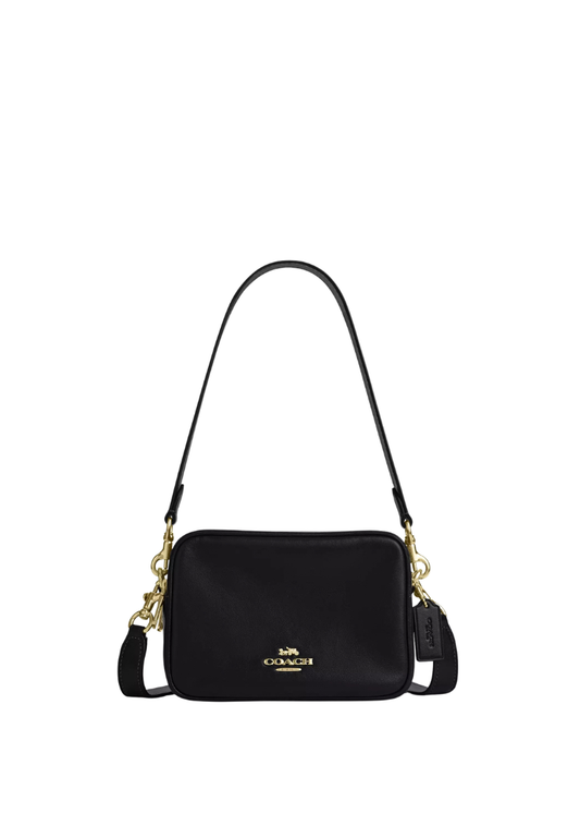 ( PREORDER ) Coach Mini Carey Crossbody Bag In Gold Black CEA20