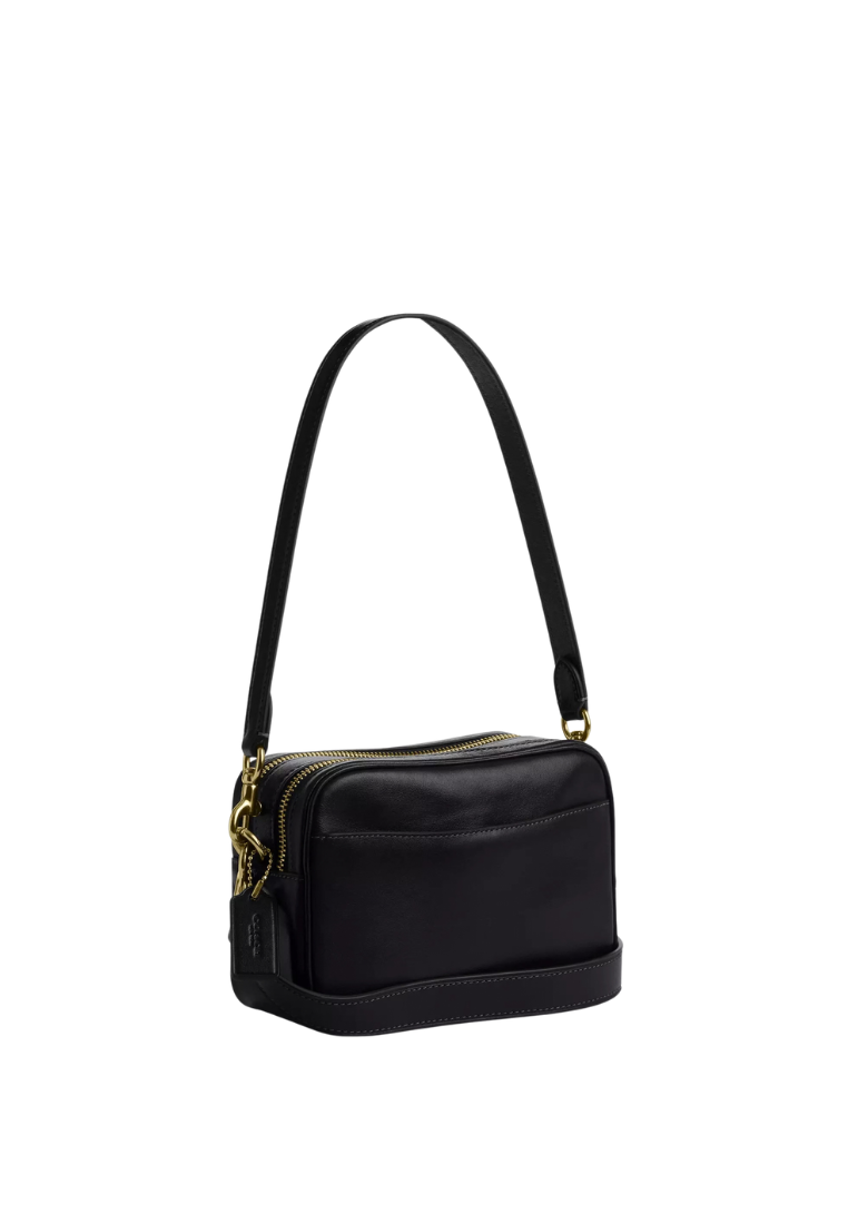 ( PREORDER ) Coach Mini Carey Crossbody Bag In Gold Black CEA20