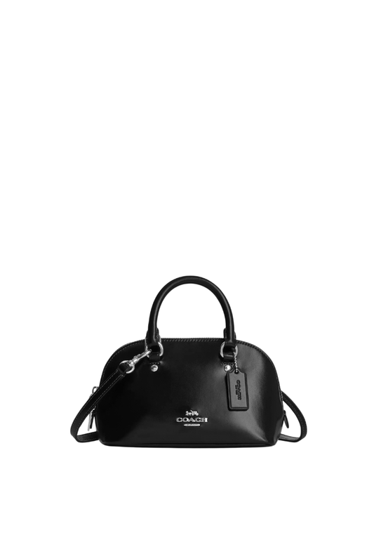( PREORDER ) Coach Lara Mini Satchel Bag In Black CEA01