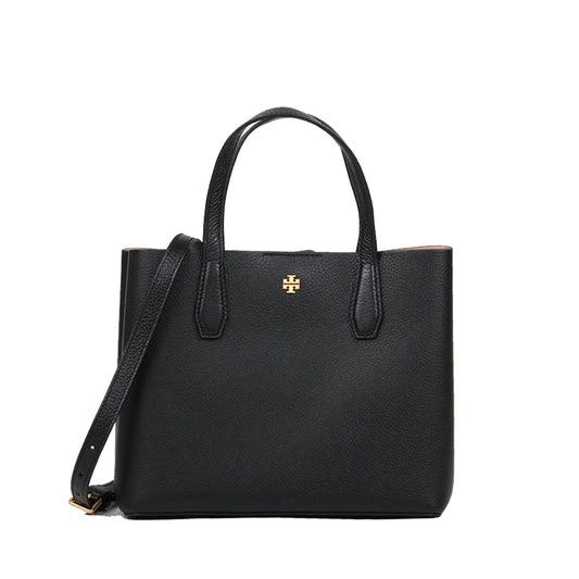 Tory Burch 85985 Blake Small Tote Black In Devon Sand