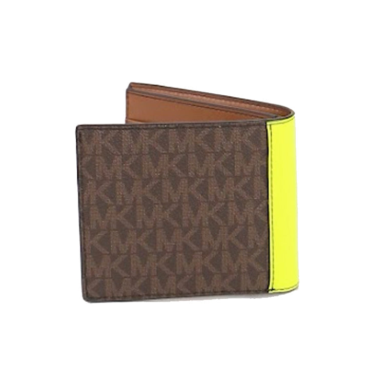 Michael Kors Signature Cooper 36H1LC0F1O Billfold Wallet In Brown Multi