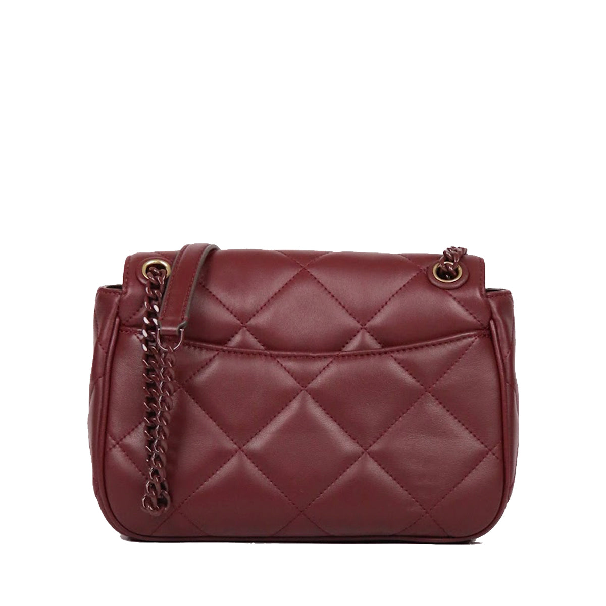 Tory Burch 139283 Willa Soft Quilt Small Shoulder Bag In Claret