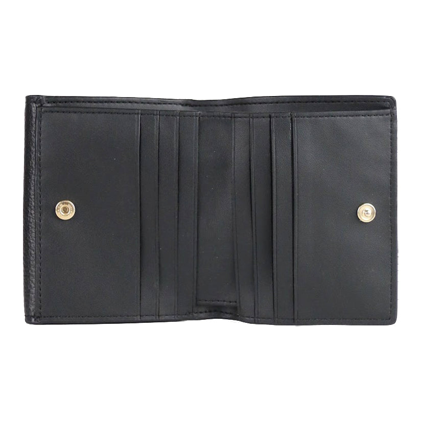 Coach Small Georgie 6654 Trifold Wallet In Black