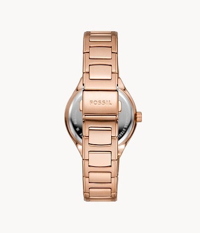 Fossil Eevie Multifunction BQ3746 Rose Gold-Tone Stainless Steel Watch