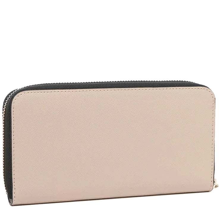 Kate Spade Large Staci WLR00120 Colorblock Continental Wallet In Warm Beige Multi